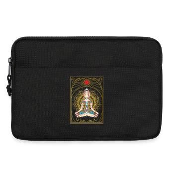 Zen Chakras – Meditation Gift - Laptop bag 13" - black - Front