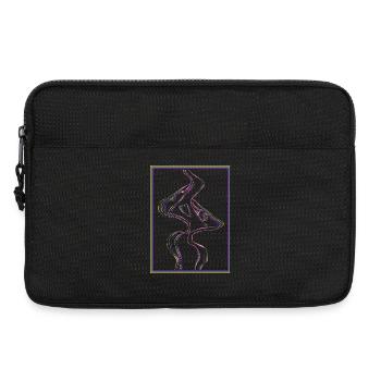 Embrasser des bouches dans un cadre arc-en-ciel - Sacoche pour ordinateur portable 13 pouces - noir - Devant