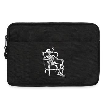 Squelette sur le canapé Smoke Chill - Sacoche pour ordinateur portable 13 pouces - noir - Devant