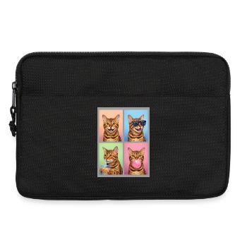 Chats Bengal Cat - Sacoche pour ordinateur portable 13 pouces - noir - Devant