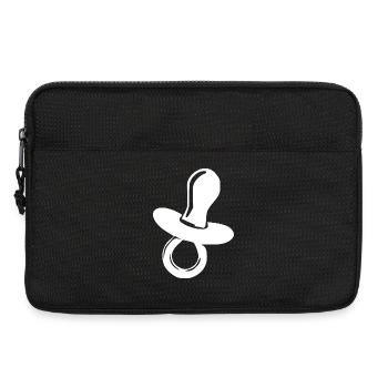 Cadeau de naissance du bébé - Sacoche pour ordinateur portable 13 pouces - noir - Devant