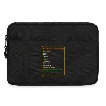 QA Tester Coffee Mug Level 666 - Laptop bag 13" - black - Front