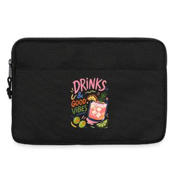 Colorful Cocktail Summer Party Drinks - Laptop bag 13" - black - Front