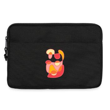 Design artistique moderne des formes de couleur - Sacoche pour ordinateur portable 13 pouces - noir - Devant