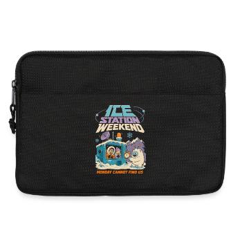 Eisstation Wochenende Winter Humor - Sacoche pour ordinateur portable 13 pouces - noir - Devant