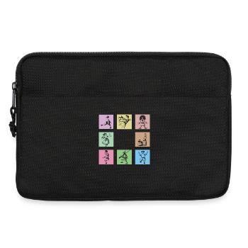 Struwwelpeter Pop Art – Frankfurt Germany - Laptoptasche 13" - Schwarz - Vorne