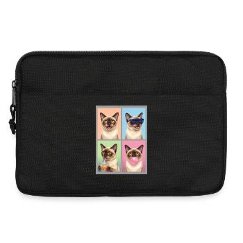 Chats Chat birman européen - Sacoche pour ordinateur portable 13 pouces - noir - Devant