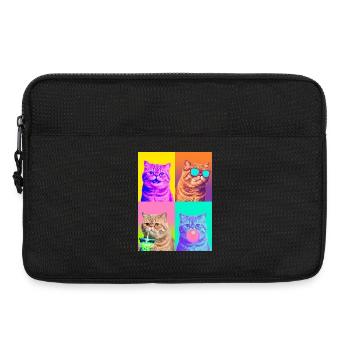 Chats Chat Exotique à Poil Court - Sacoche pour ordinateur portable 13 pouces - noir - Devant