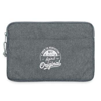avril 1972 – Légende des sommets et montagnes - Sacoche pour ordinateur portable 13 pouces - gris chiné - Devant