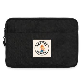 EAT TRI REPEAT - Laptop bag 13" - black - Front