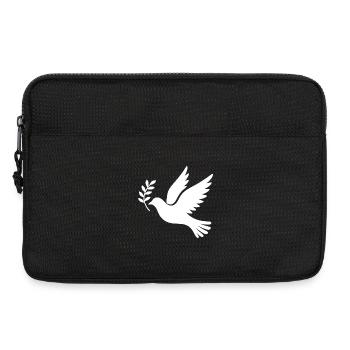 Friedenstaube  - Laptoptasche 13" - Schwarz - Vorne