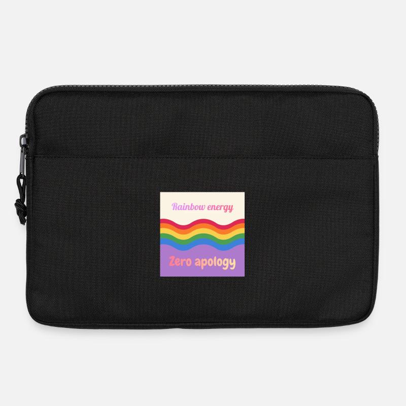 Regenbogenenergie - Laptoptasche 13" - Schwarz