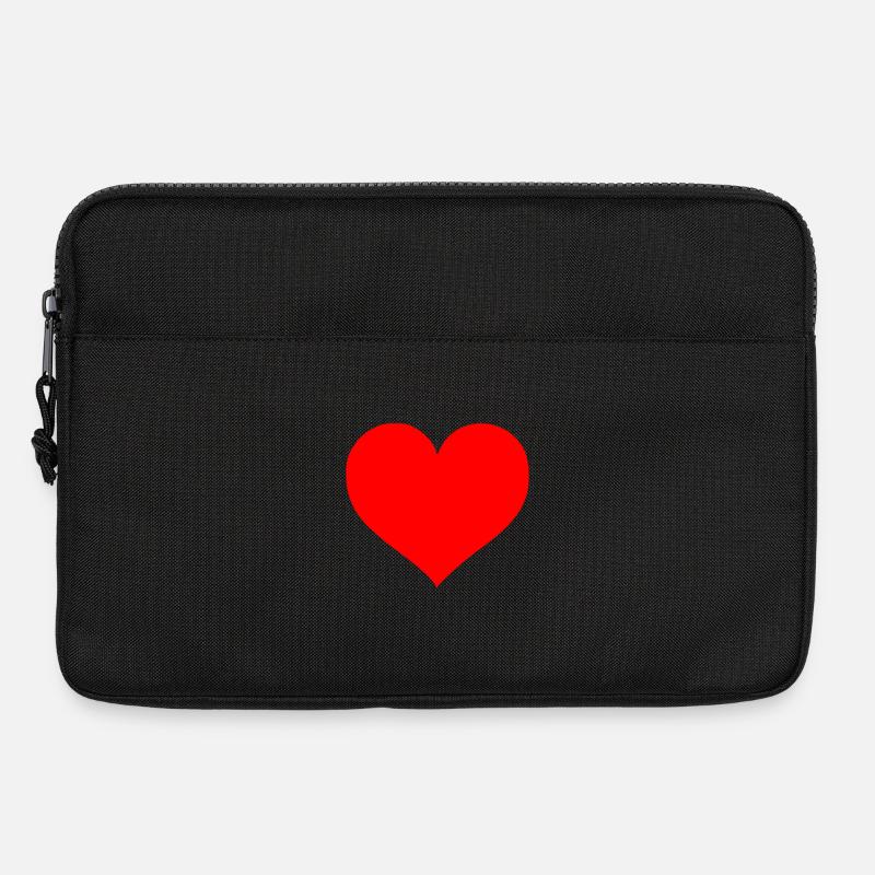 Herz - Laptoptasche 13" - Schwarz