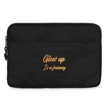 Glow up is a journey - Sacoche pour ordinateur portable 13 pouces - noir - Devant
