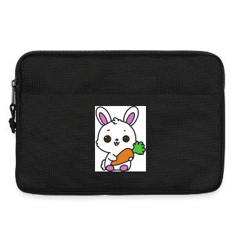 Lapin kawaï  - Sacoche pour ordinateur portable 13 pouces - noir - Devant