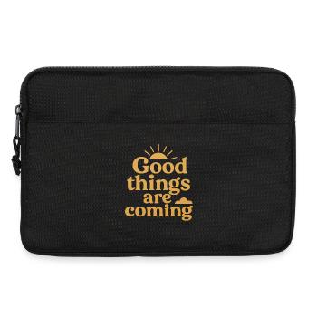 Good things are coming - Laptop bag 13" - black - Front