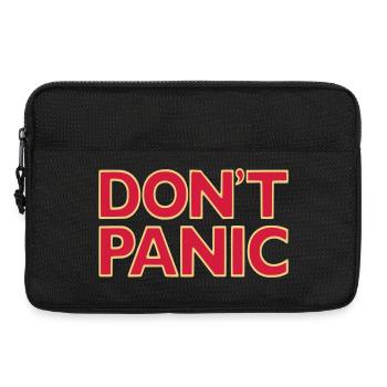 don't panic - Laptop bag 13" - black - Front
