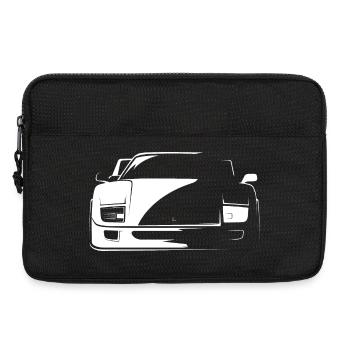 F40 classic car Symbol icon Logo Symbol Autos - Laptoptasche 13" - Schwarz - Vorne