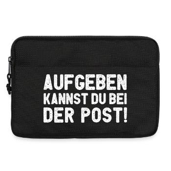 Aufgeben Kannst Du Bei Der Post - Laptoptasche 13" - Schwarz - Vorne