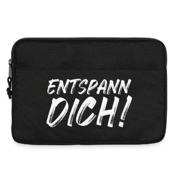Entspann Dich! - Laptoptasche 13" - Schwarz - Vorne