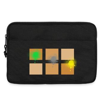 Abstrakte Kunst Illustration Malerei Form - Laptoptasche 13" - Schwarz - Vorne