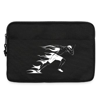 Athlétisme Sports Entraînement Symbole Coureur Graphique - Sacoche pour ordinateur portable 13 pouces - noir - Devant