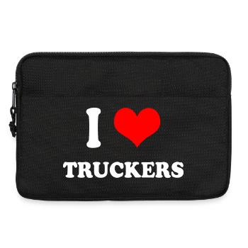 Ich liebe Truckers - Laptoptasche 13" - Schwarz - Vorne