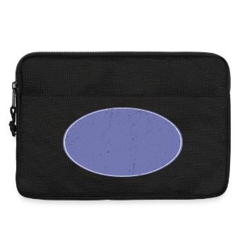Fond ovale Dirty Purple - Sacoche pour ordinateur portable 13 pouces - noir - Devant