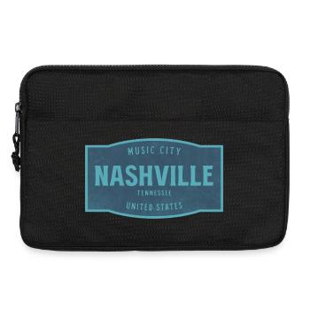 Nashville Vintage Schild Music City - Laptoptasche 13" - Schwarz - Vorne