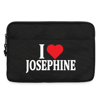 t-shirt I love Josephine t-shirt gift idea - Laptop bag 13" - black - Front