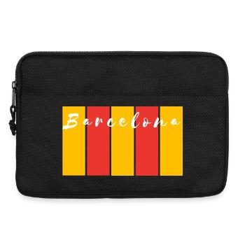 Barcelona Stripes City Pride - Laptop bag 13" - black - Front