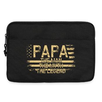 Papa : L’Homme Le Mythe La Légende - Sacoche pour ordinateur portable 13 pouces - noir - Devant