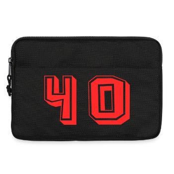 40. 40 YEARS. 40th ANNIVERSARY. 40TH ANNIVERSARY. - Laptop bag 13" - black - Front