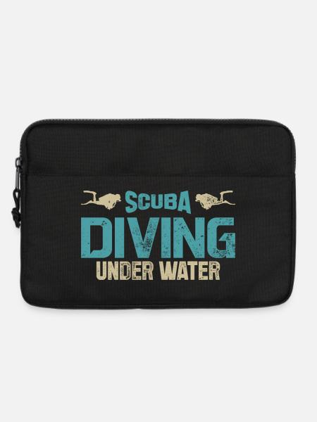 Thema Unterwassertauchen - Laptoptasche 13" - Schwarz