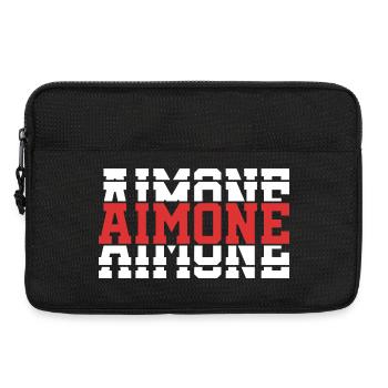 t-shirt Aimone t-shirt idée cadeau texte empilé - Sacoche pour ordinateur portable 13 pouces - noir - Devant