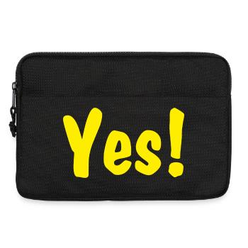 Yes! - Laptoptasche 13" - Schwarz - Vorne