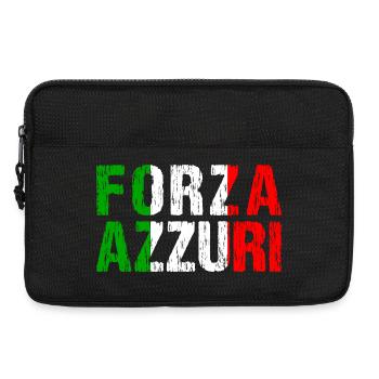 Forza Azzuri Forza Italia Football Fan Maillot - Sacoche pour ordinateur portable 13 pouces - noir - Devant