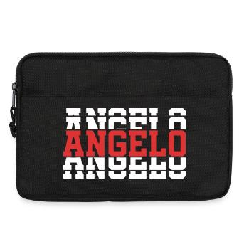 t-shirt Angel T-shirt gift idea stacked text - Laptop bag 13" - black - Front