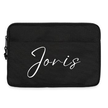 Jori's Name with J Boy's Name Boy Birth Baby Boy - Laptop bag 13" - black - Front
