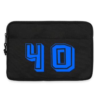 40. 40 YEARS. 40th ANNIVERSARY. 40 YEARS ANNIVERSARY. - Laptop bag 13" - black - Front