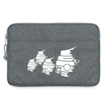 Beehive Sketch - Laptop bag 13" - heather grey - Front