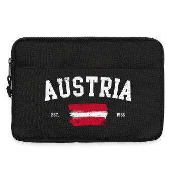 Emblème du drapeau du patrimoine autrichien - Sacoche pour ordinateur portable 13 pouces - noir - Devant