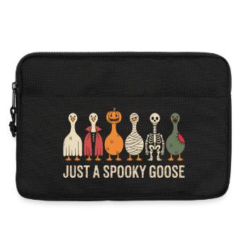 Nur eine gruselige Gans Halloween-Stimmung - Laptoptasche 13" - Schwarz - Vorne