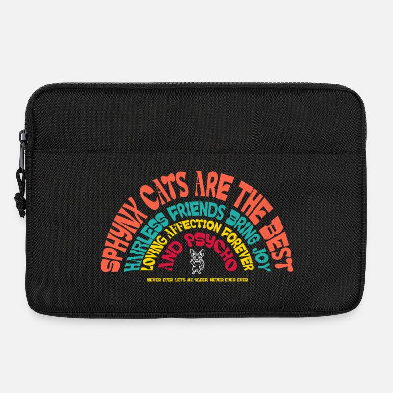 Sphynx Katze Lustiger Sarkastischer Humor - Laptoptasche 13" - Schwarz