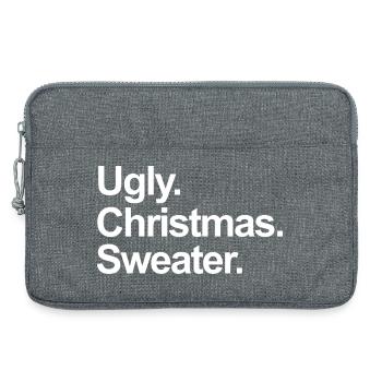hässlicher Weihnachtspullover - Laptoptasche 13" - Grau meliert - Vorne