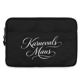 Karnevals Maus Fasching Kostüm - Laptoptasche 13" - Schwarz - Vorne