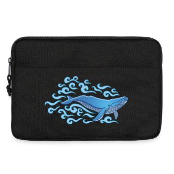 La baleine bleue - Sacoche pour ordinateur portable 13 pouces - noir - Devant
