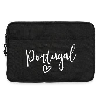 Portugal – Cœur de femmes, Love Portugal - Sacoche pour ordinateur portable 13 pouces - noir - Devant