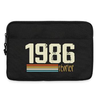 February 1986 - February 1986 Anniversary 1986 - Laptop bag 13" - black - Front
