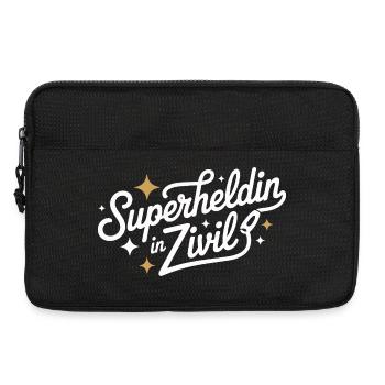 Superheldin In Zivil Superhero Superhelden Kostüm - Laptoptasche 13" - Schwarz - Vorne